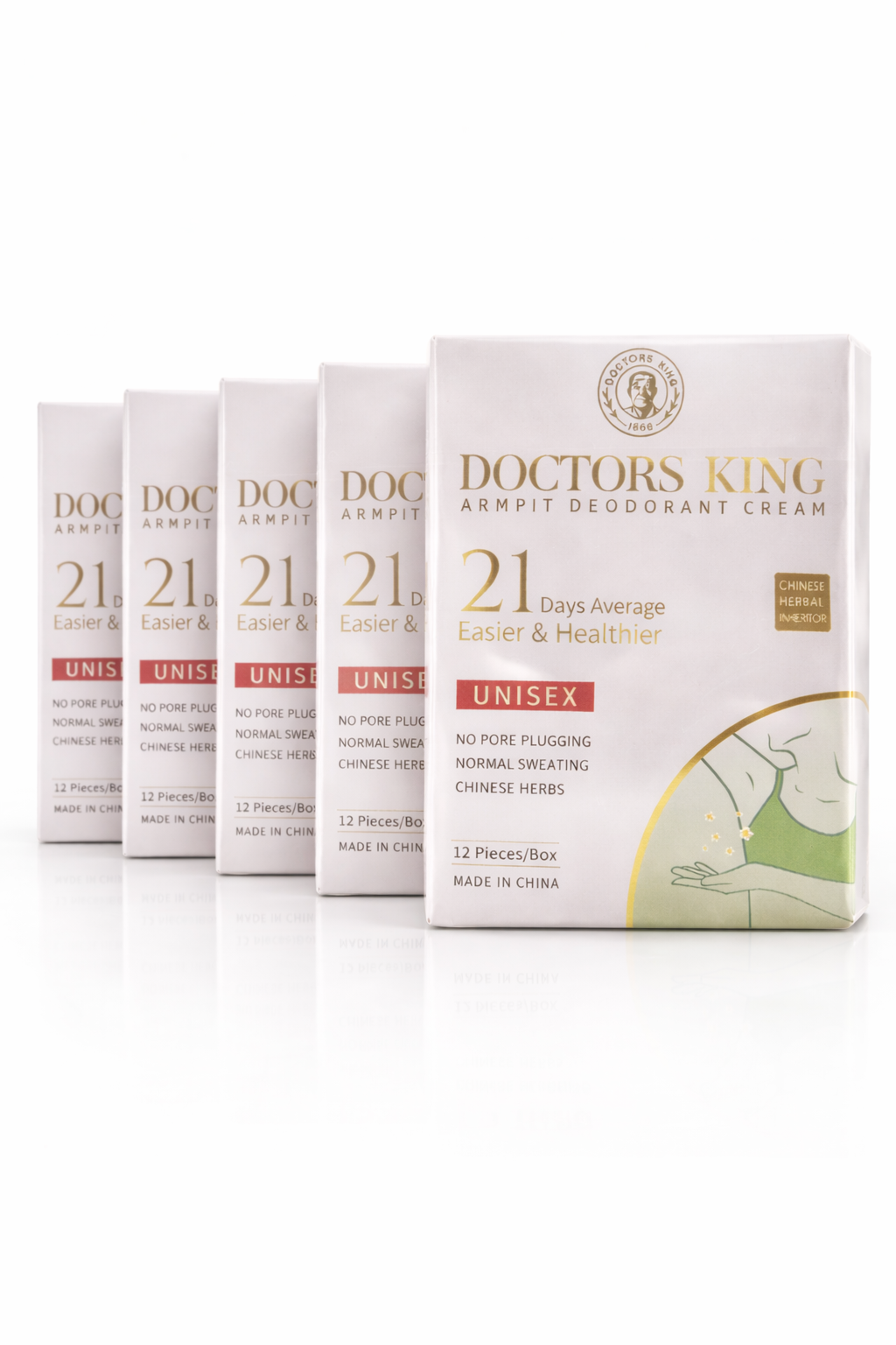 Doctors King - Armpit Deodorant Cream (5 Pack)